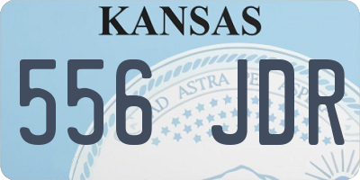 KS license plate 556JDR