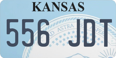 KS license plate 556JDT