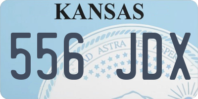 KS license plate 556JDX