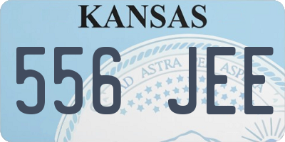 KS license plate 556JEE