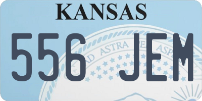 KS license plate 556JEM