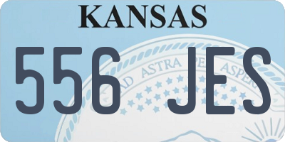 KS license plate 556JES
