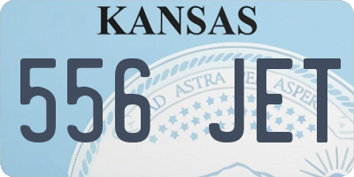 KS license plate 556JET