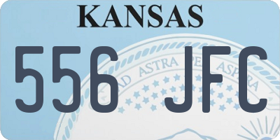 KS license plate 556JFC