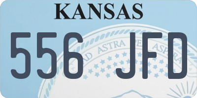 KS license plate 556JFD