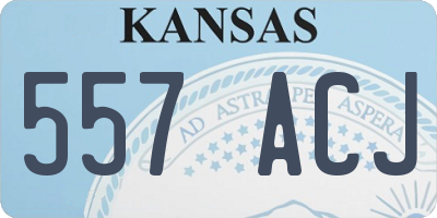 KS license plate 557ACJ