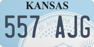 KS license plate 557AJG