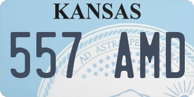 KS license plate 557AMD