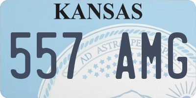 KS license plate 557AMG