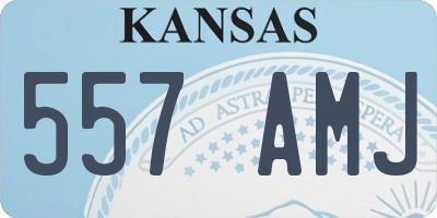KS license plate 557AMJ