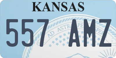 KS license plate 557AMZ