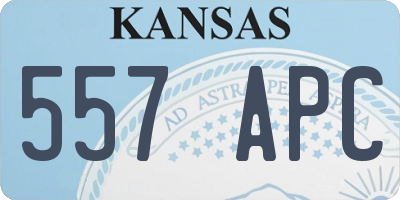 KS license plate 557APC