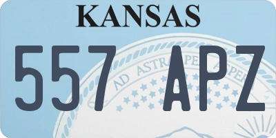 KS license plate 557APZ