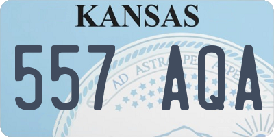 KS license plate 557AQA