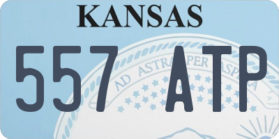 KS license plate 557ATP