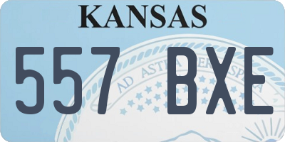 KS license plate 557BXE