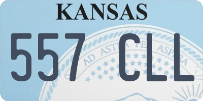 KS license plate 557CLL