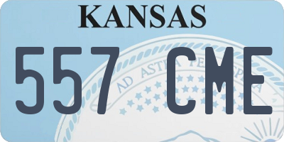 KS license plate 557CME