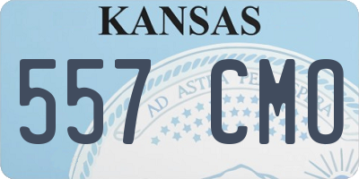 KS license plate 557CMO