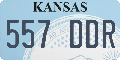 KS license plate 557DDR