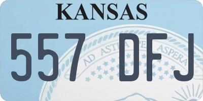 KS license plate 557DFJ