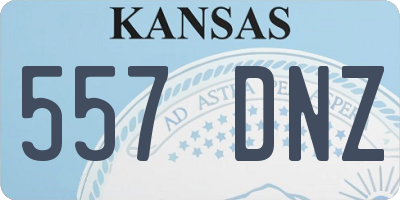KS license plate 557DNZ