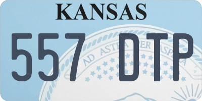 KS license plate 557DTP