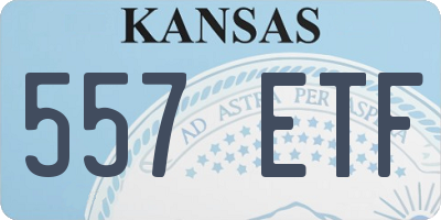 KS license plate 557ETF