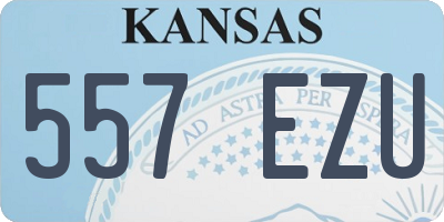 KS license plate 557EZU