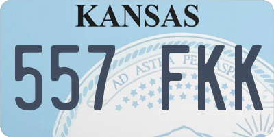 KS license plate 557FKK