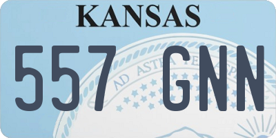 KS license plate 557GNN