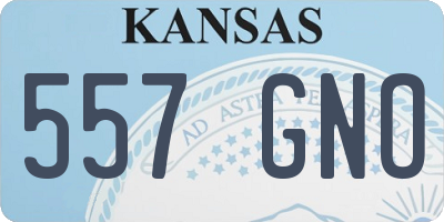 KS license plate 557GNO