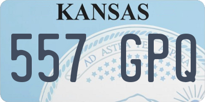 KS license plate 557GPQ