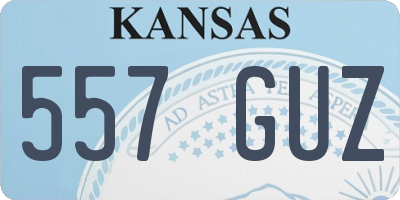 KS license plate 557GUZ