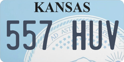 KS license plate 557HUV