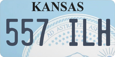 KS license plate 557ILH
