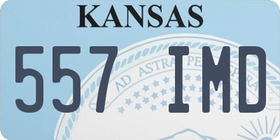 KS license plate 557IMD