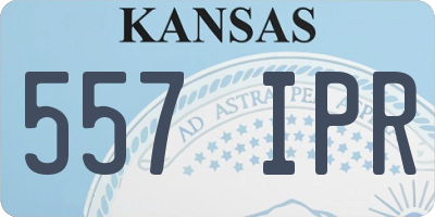 KS license plate 557IPR