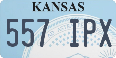 KS license plate 557IPX