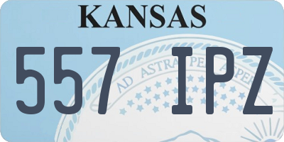 KS license plate 557IPZ