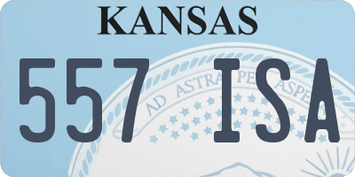 KS license plate 557ISA
