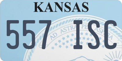 KS license plate 557ISC