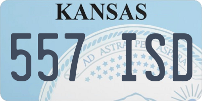 KS license plate 557ISD