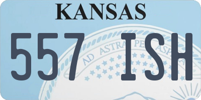 KS license plate 557ISH