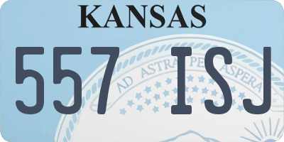 KS license plate 557ISJ