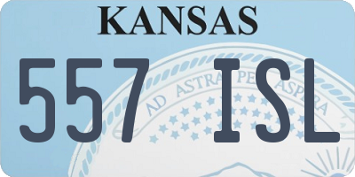 KS license plate 557ISL