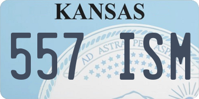 KS license plate 557ISM