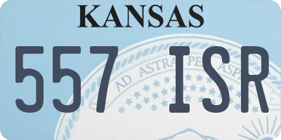 KS license plate 557ISR