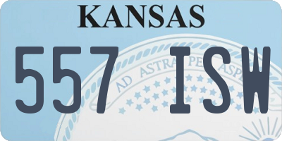 KS license plate 557ISW