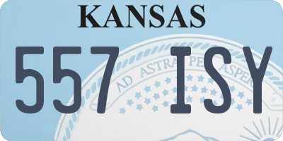 KS license plate 557ISY